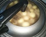 里芋と豚バラこんにゃくの煮物作り方6写真