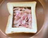 ベーコン卵チーズトースト作り方2写真