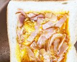 ベーコン卵チーズトースト作り方3写真