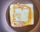 ベーコン卵チーズトースト作り方6写真