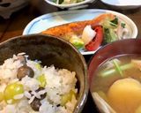 秋の味覚!むかご銀杏ごはん作り方4写真
