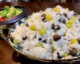 秋の味覚!むかご銀杏ごはん作り方3写真