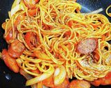 辛口ナポリタン作り方8写真