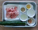 【主菜・副菜】豚肉ときゅうりの味噌炒め作り方1写真