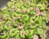 ☆ゴーヤの豚ひき肉甘辛炒め☆作り方2写真