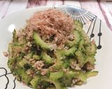 ☆ゴーヤの豚ひき肉甘辛炒め☆作り方4写真