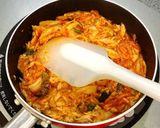 ◎優しい味に仕上げた♪チャムチキムチチゲ作り方2写真