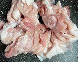 簡単　豚とオクラのポン酢炒め作り方1写真