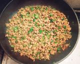 簡単☆挽き肉とピーマンのカレーそぼろ丼作り方3写真