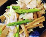 豚バラとメンマの塩炒め♪作り方4写真