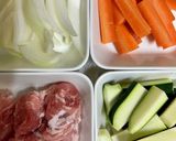 ピリ辛が最高！ズッキーニと豚肉炒め作り方1写真
