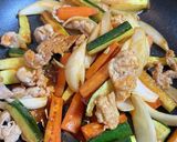 ピリ辛が最高！ズッキーニと豚肉炒め作り方4写真