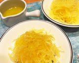 そうめんかぼちゃのレモンドレッシング和え作り方3写真
