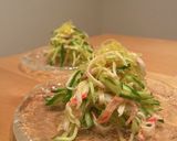 そうめんかぼちゃのレモンドレッシング和え作り方4写真