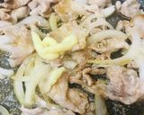 豚肉100g&玉ネギ1/4個の生姜焼き作り方3写真