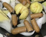 ジェノベーゼソースで、ジャーマンポテト作り方2写真