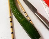 夏にぴったり☆蛇腹きゅうりのもずく酢和え作り方1写真