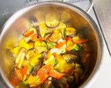 彩り鮮やかな胸肉の夏野菜オリーブソース作り方1写真