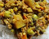 夏野菜のスパイスキーマカレー作り方7写真