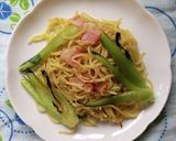 チンゲン菜とベーコンの塩焼きそば♪作り方2写真