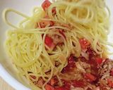 和えるだけ！トマトとツナの冷製パスタ作り方3写真