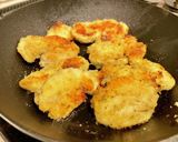 鶏のパン粉焼き(バジル風味)作り方5写真