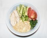 ささみと長芋とろろのぶっかけ冷麦作り方8写真