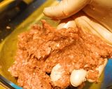 チーズハンバーグのトマト煮込み作り方1写真