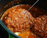 チーズハンバーグのトマト煮込み作り方15写真