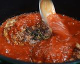 チーズハンバーグのトマト煮込み作り方14写真