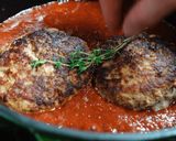 チーズハンバーグのトマト煮込み作り方13写真