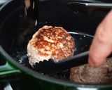 チーズハンバーグのトマト煮込み作り方10写真