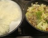 ピリ辛豚キャベツのせ☀スタミナうどん作り方3写真