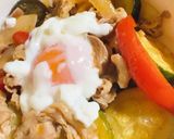 夏野菜と豚肉のスタミナ丼作り方9写真
