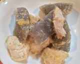 鶏むね肉とこんにゃくの白味噌すりごま和え作り方4写真