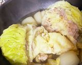 巻かない☆キャベツと豚挽肉のコンソメ蒸し作り方4写真