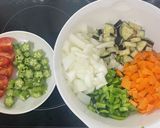 夏野菜たっぷりドライカレー作り方1写真