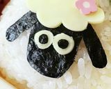 キャラ弁☆ひつじのショーン女子弁当☆作り方3写真