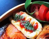 パタパタパタ♬たたむ四角いオムレツ弁当作り方5写真