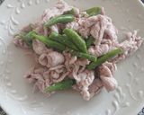 豚肉といんげんのウォーターソテー梅酢風味作り方5写真