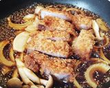豚かつとめんつゆで簡単かつ煮込み定食♪作り方3写真