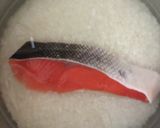 無水鍋でシンプル鮭ご飯作り方2写真