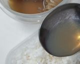 帆立飯✤冷凍ご飯に煮汁とほぐし帆立混ぜ乗作り方1写真