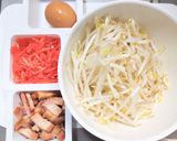町中華の紅生姜と焼豚と卵のサッと炒め作り方1写真
