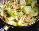 ☆簡単☆レタスたっぷり！味噌マヨチキン作り方5写真