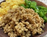 ひき肉とマカで作る　お手軽　とりそぼろ作り方4写真