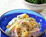 水漬けパスタでマヨネーズサラダを作ったの作り方8写真