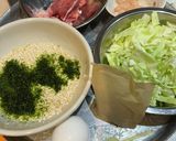 オートミールでレンチンお好み焼き作り方2写真