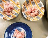 全てレンジもやし入香味炒め味甘酢酢豚作り方2写真