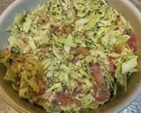 オートミールでレンチンお好み焼き作り方5写真